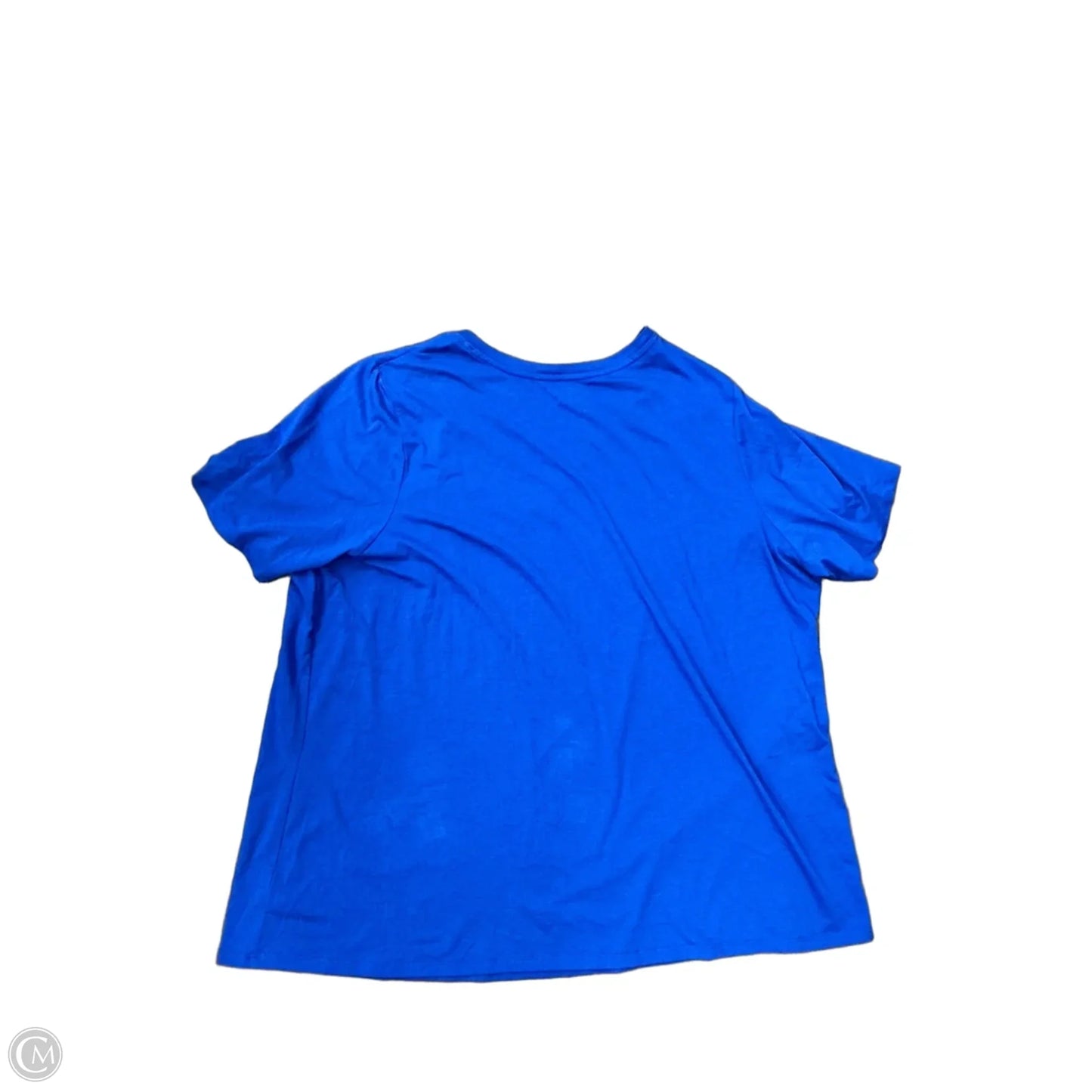 Top Short Sleeve By Lane Bryant In Blue, Size: 3x