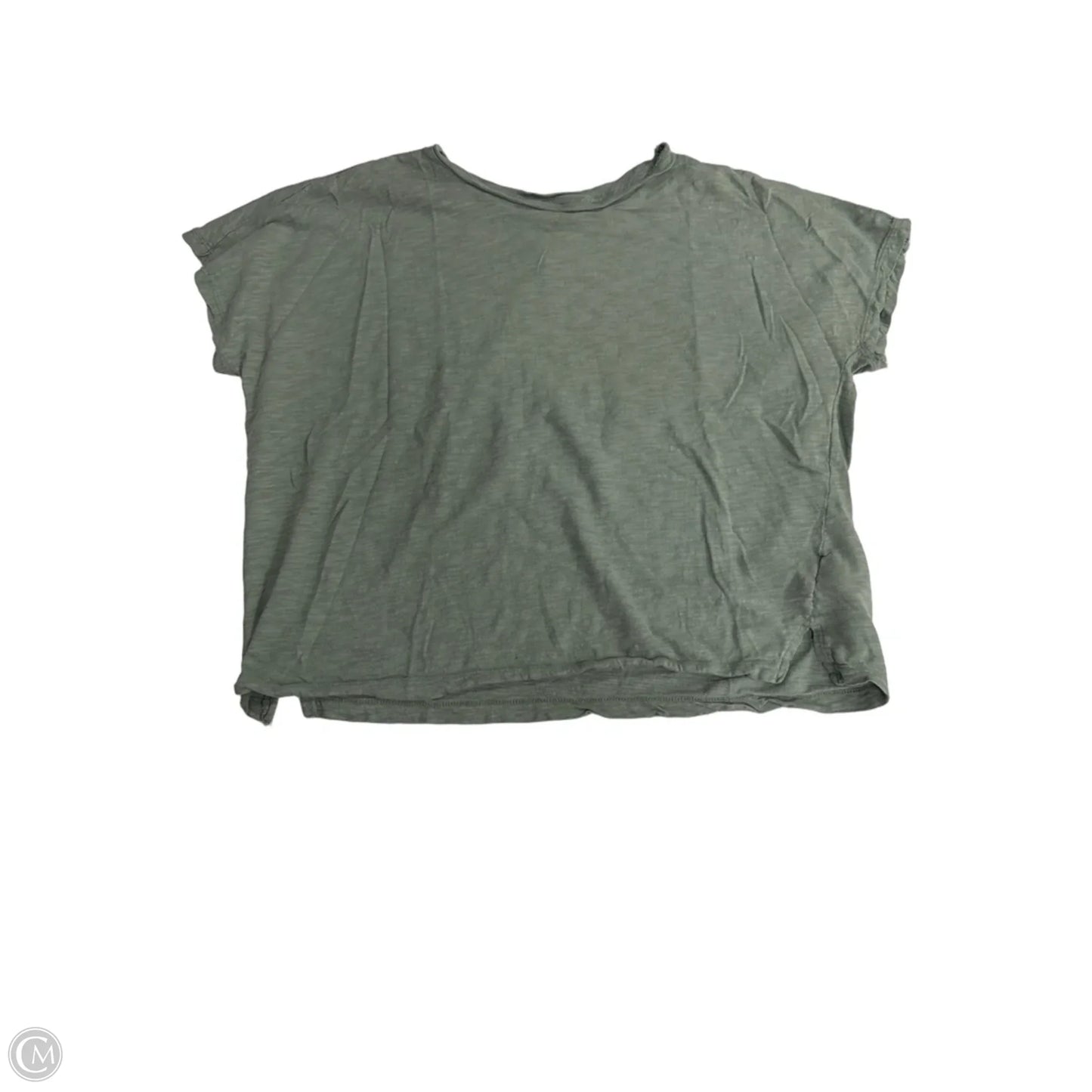 Top Short Sleeve Basic By Madewell In Green, Size: L