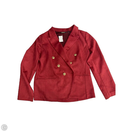 Blazer By Iman Hsn In Red, Size: L