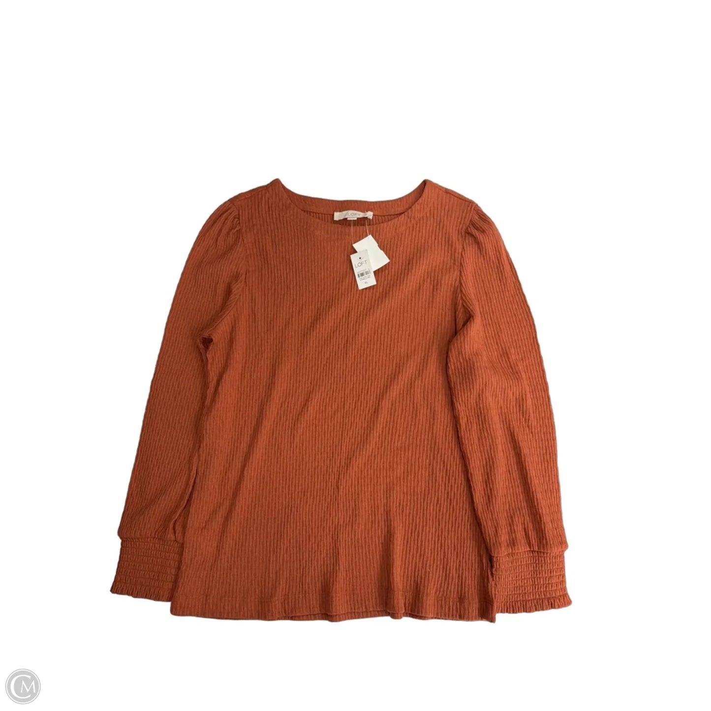 Top Long Sleeve By Loft In Orange, Size: Xl