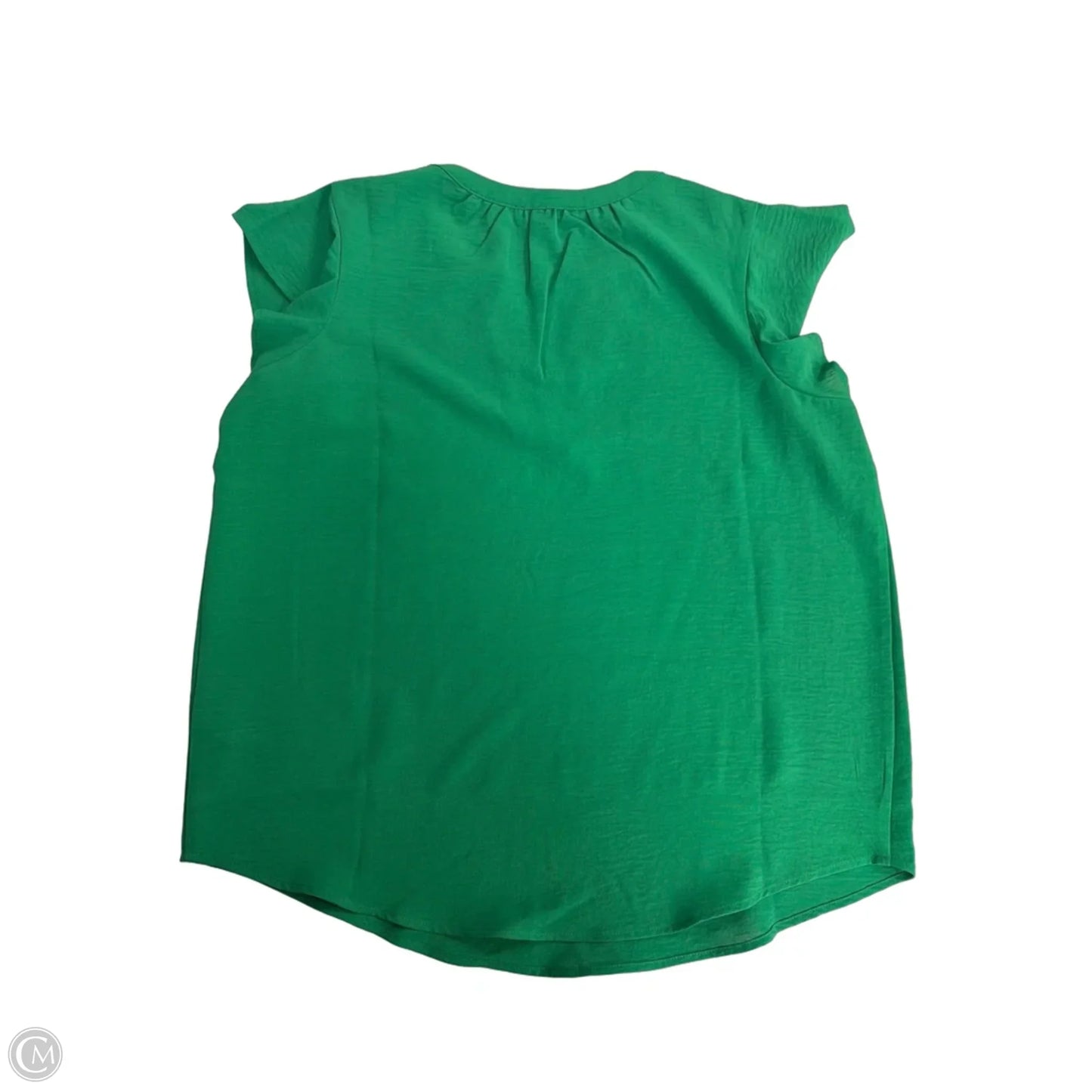Top Short Sleeve By Adrianna Papell In Green, Size: L
