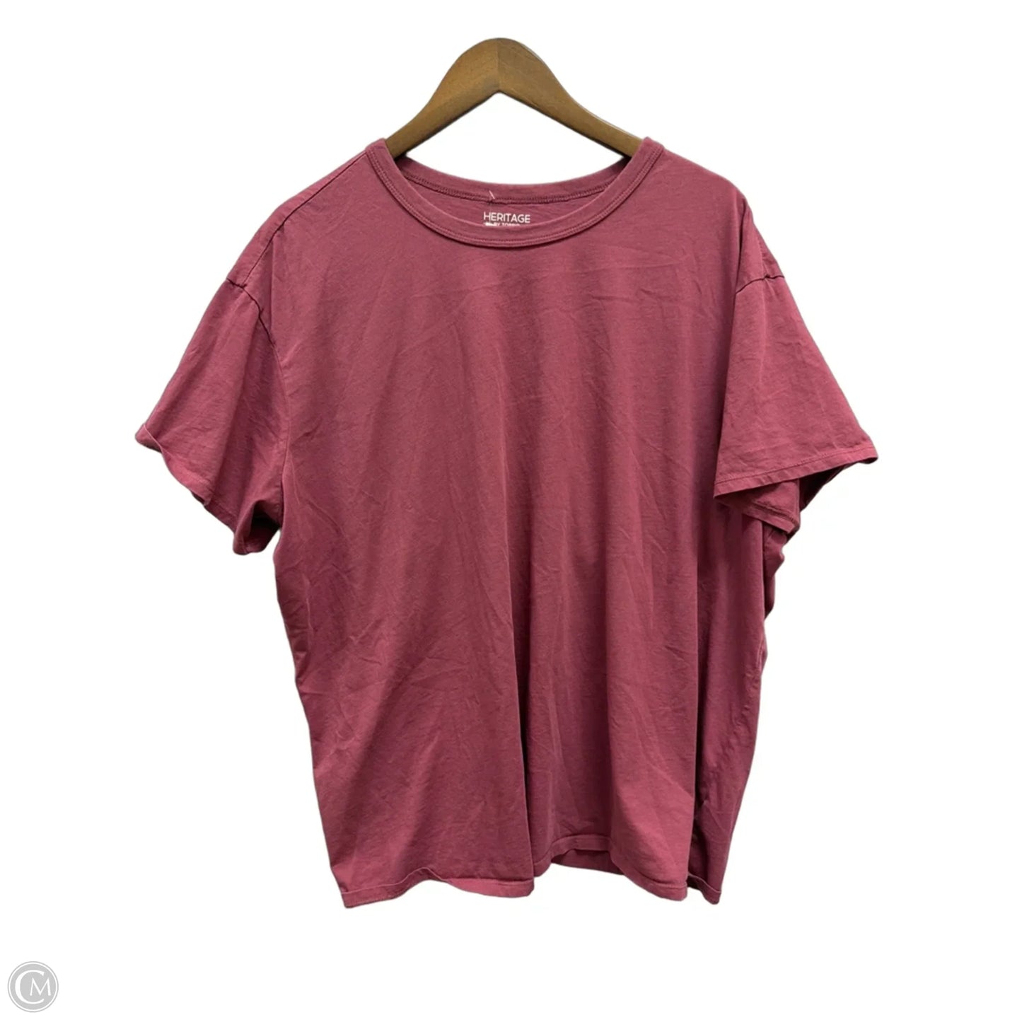 Top Short Sleeve By Torrid In Maroon, Size: 2x