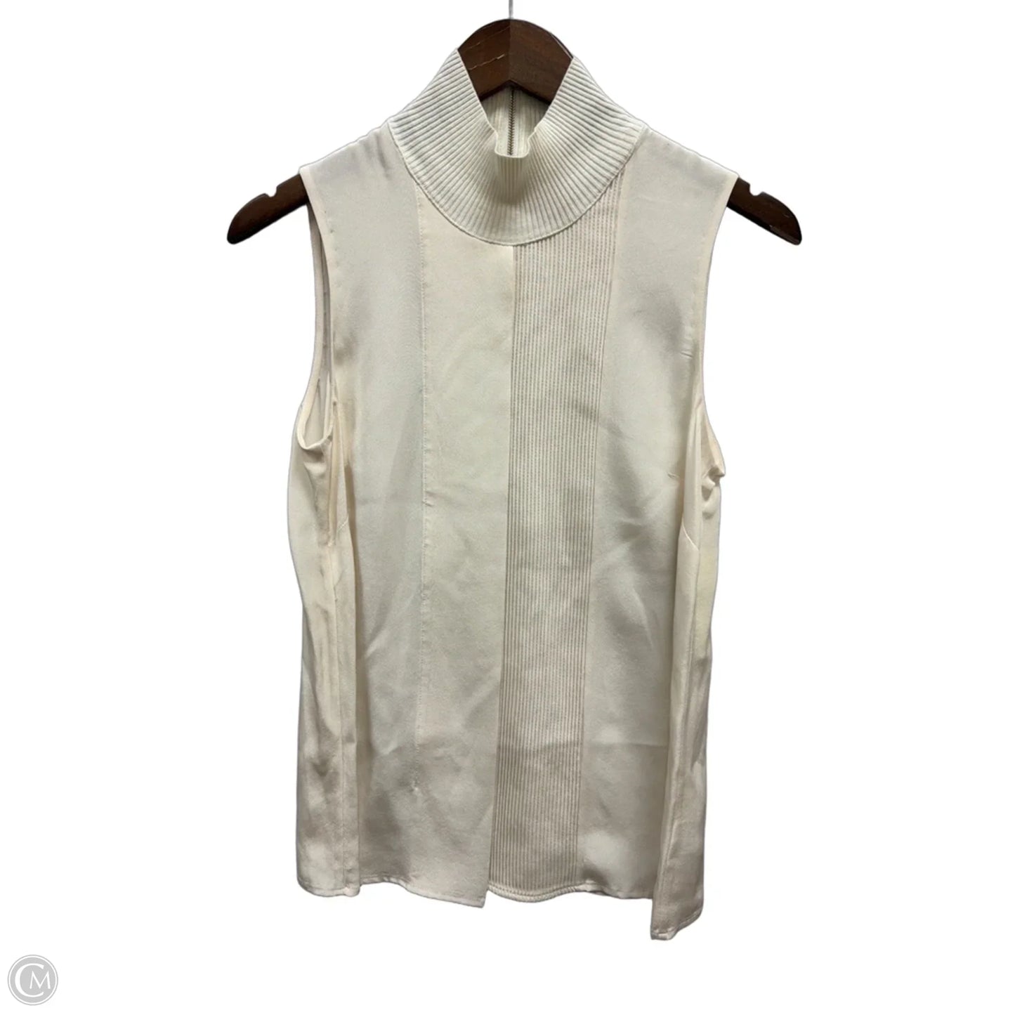 Top Sleeveless By Etcetra In Cream, Size: S
