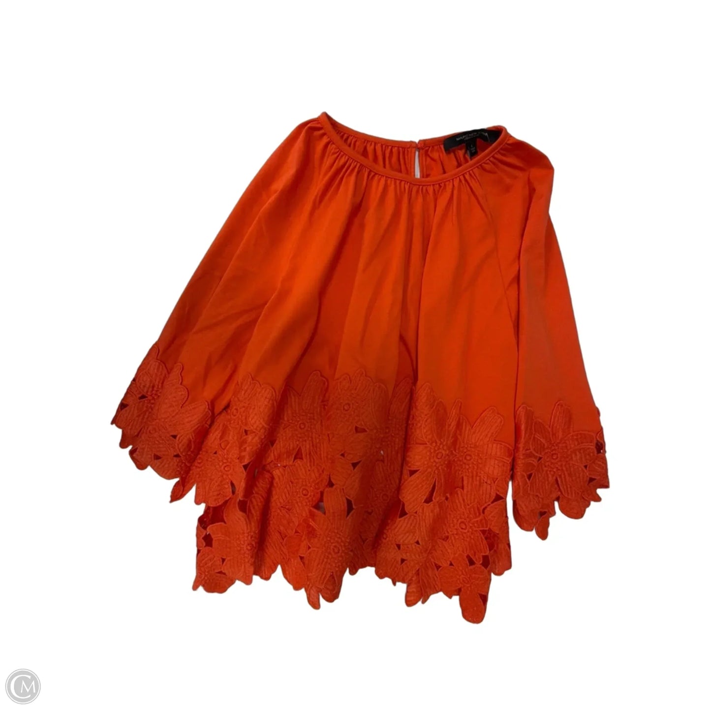 Top Long Sleeve By Marc New York In Orange, Size: L