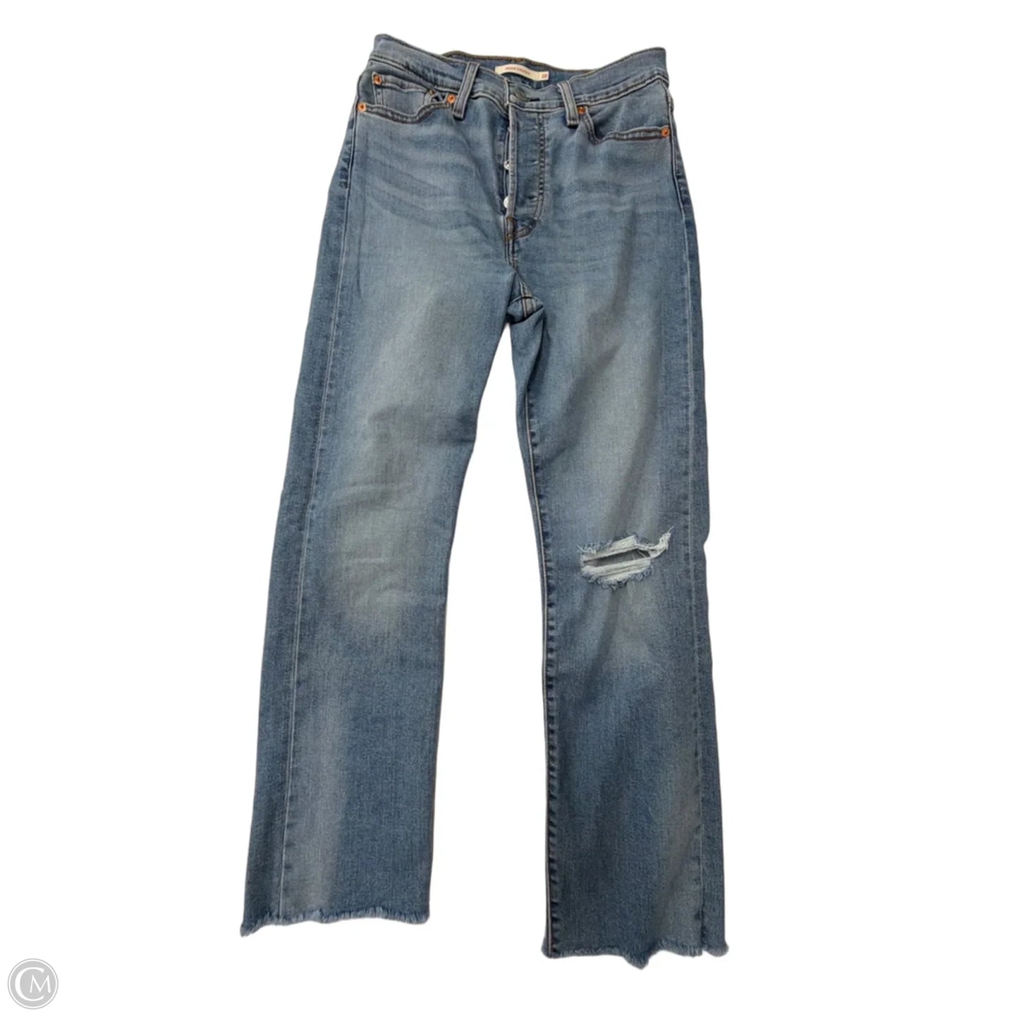 Jeans Straight By Levis In Blue Denim, Size: 6