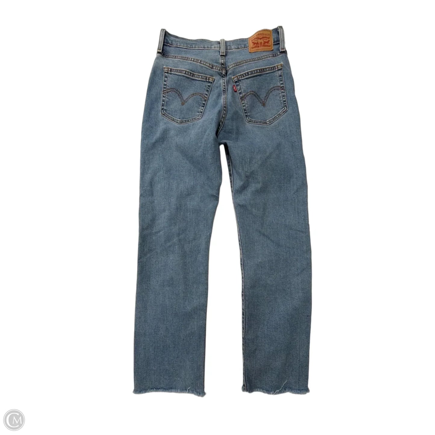 Jeans Straight By Levis In Blue Denim, Size: 6
