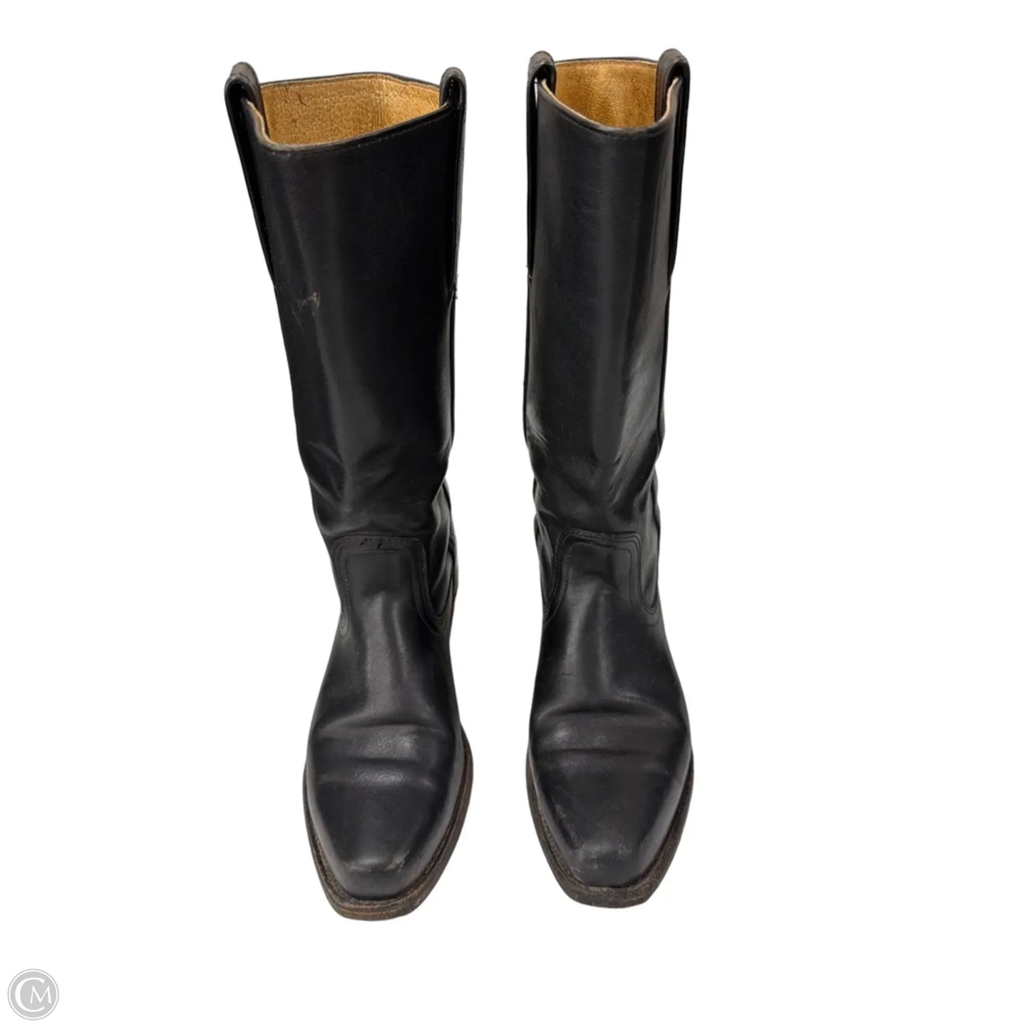 Boots Designer By Frye In Black, Size: 6.5