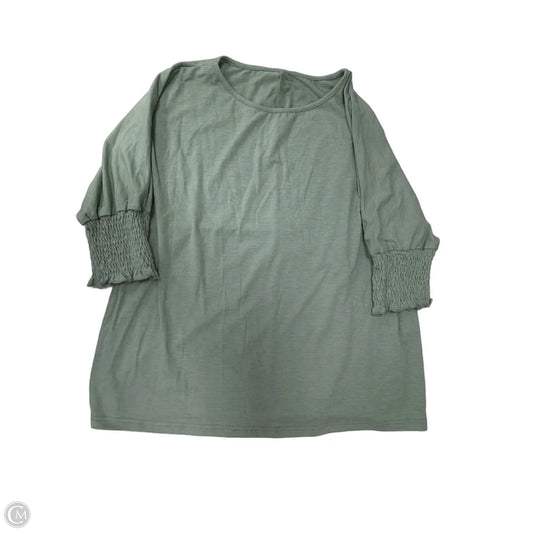 Top Short Sleeve By Clothes Mentor In Green, Size: L