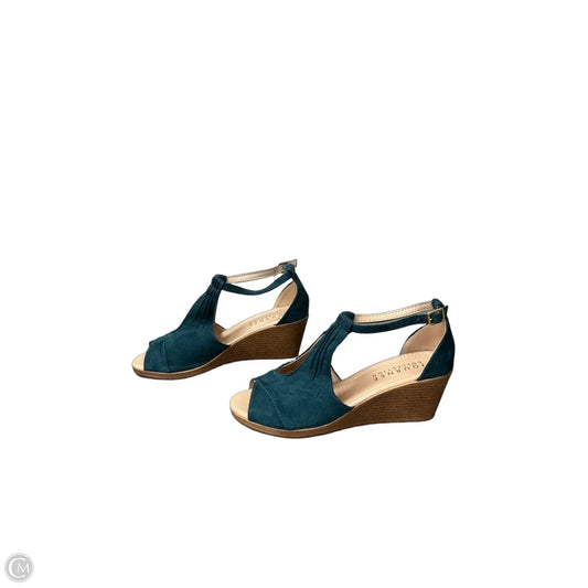 Shoes Heels Wedge By Journee In Blue, Size: 8