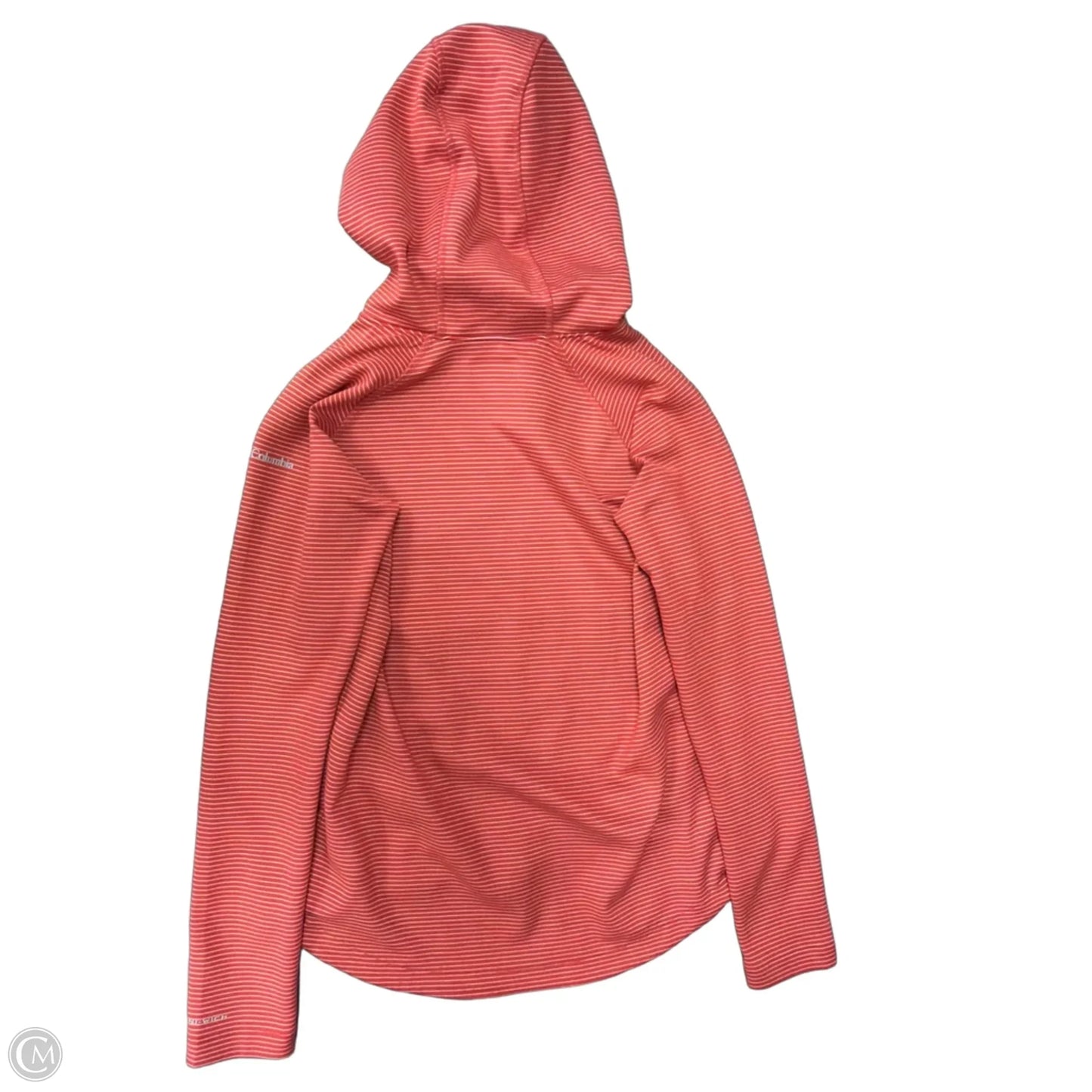 Athletic Sweatshirt Hoodie By Columbia In Striped Pattern, Size: M