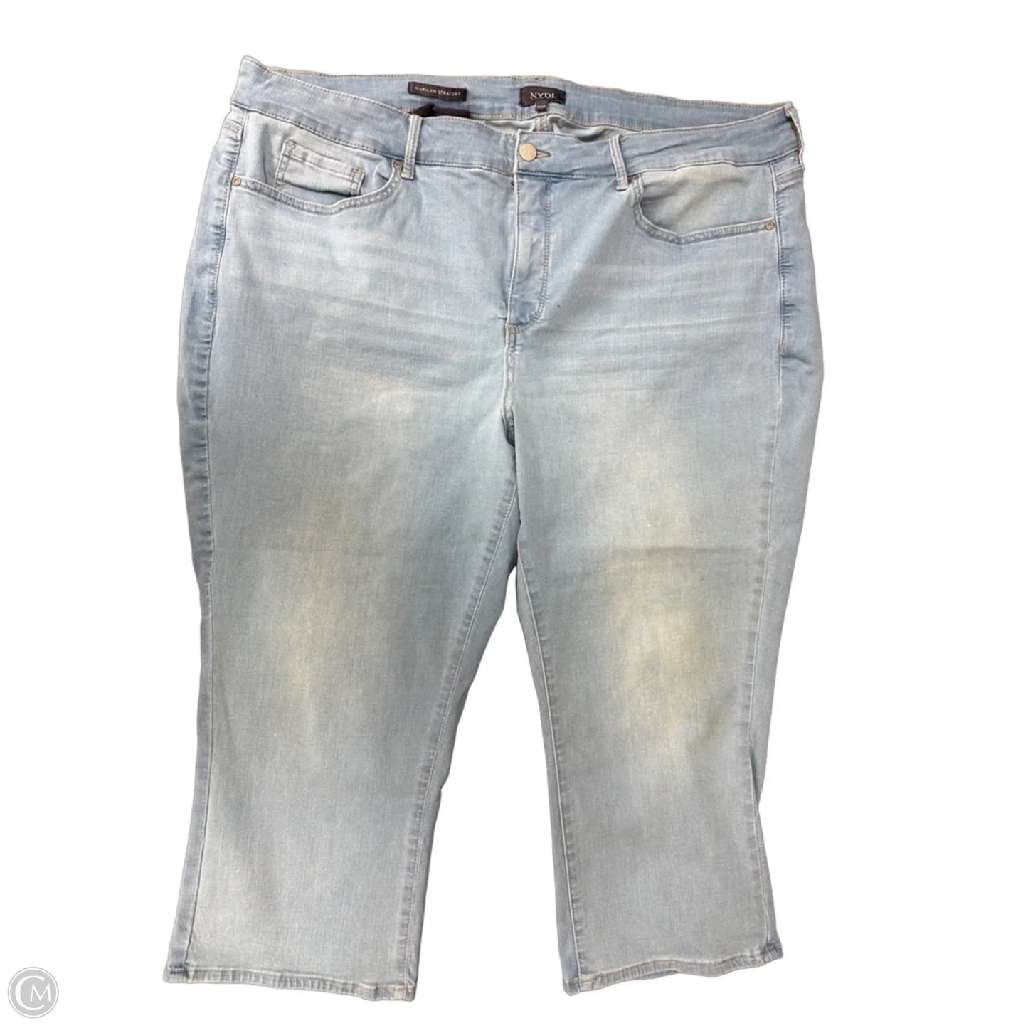 Jeans Straight By Not Your Daughters Jeans In Blue Denim, Size: 24