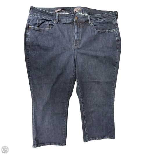 Jeans Straight By Not Your Daughters Jeans In Blue Denim, Size: 24