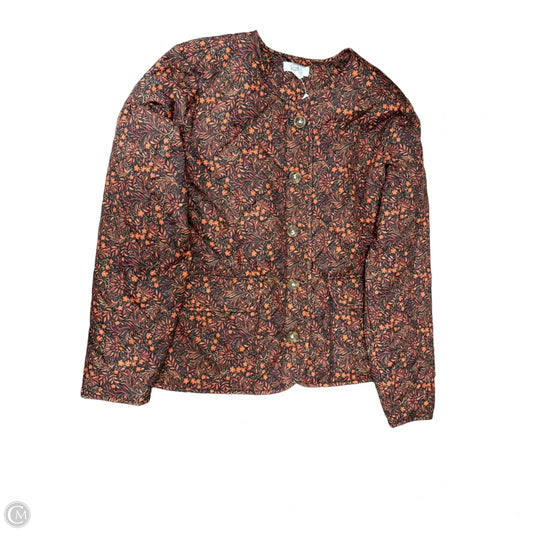 Jacket Puffer & Quilted By Croft And Barrow In Multi-colored, Size: M