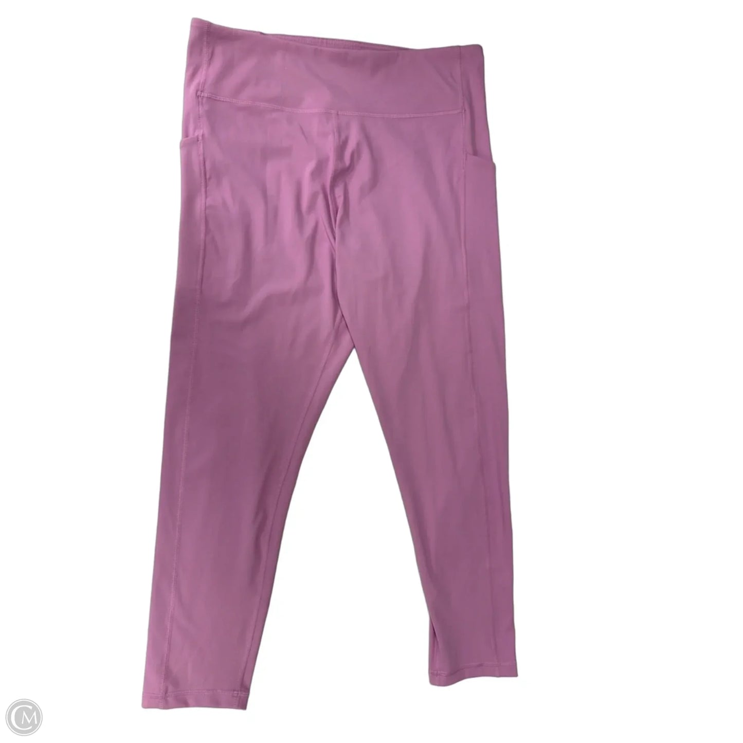 Athletic Leggings By Tek Gear In Pink, Size: 1x