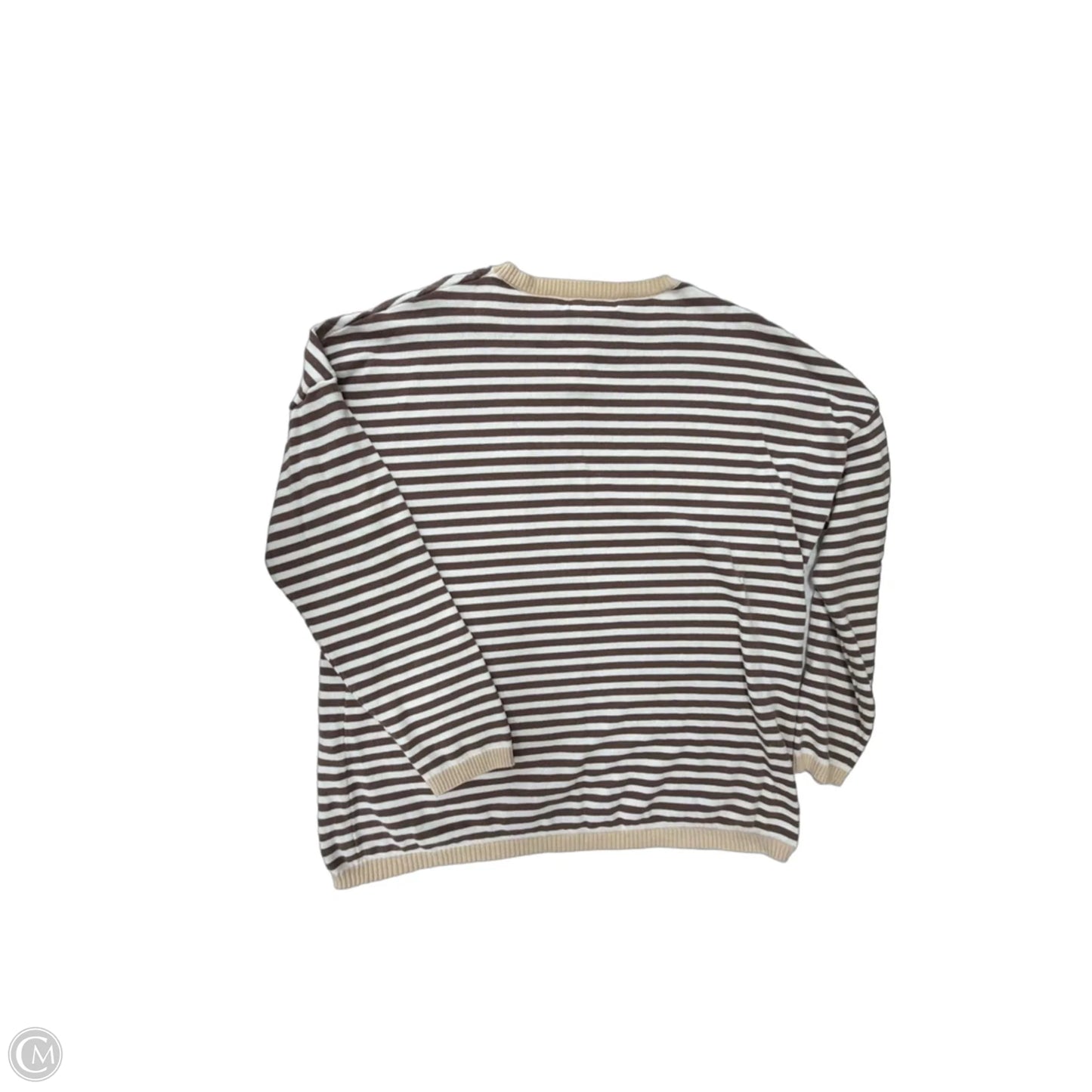 Top Long Sleeve By Lillusory In Striped Pattern, Size: L