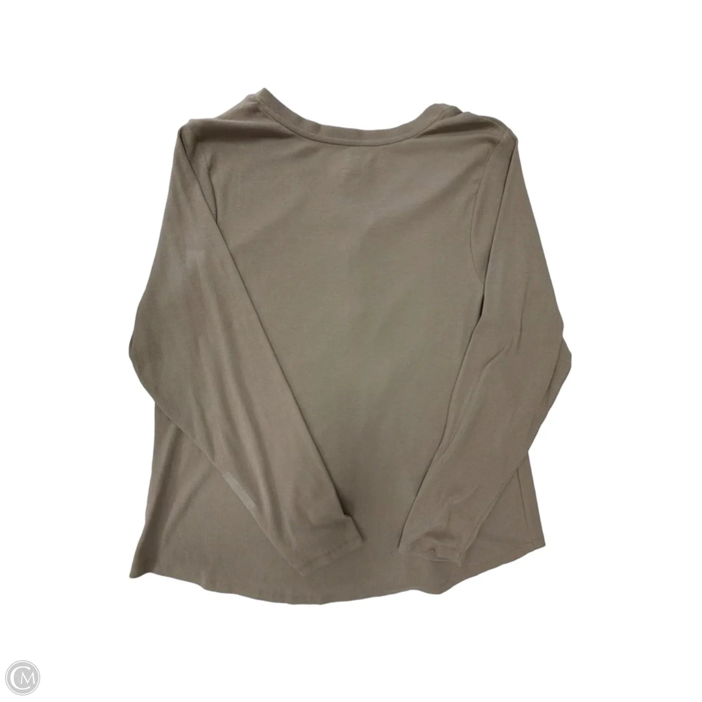 Top Long Sleeve Basic By Sonoma In Brown, Size: 2x