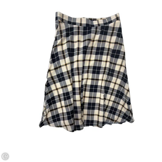 Skirt Midi By Ann Taylor In Plaid Pattern, Size: S