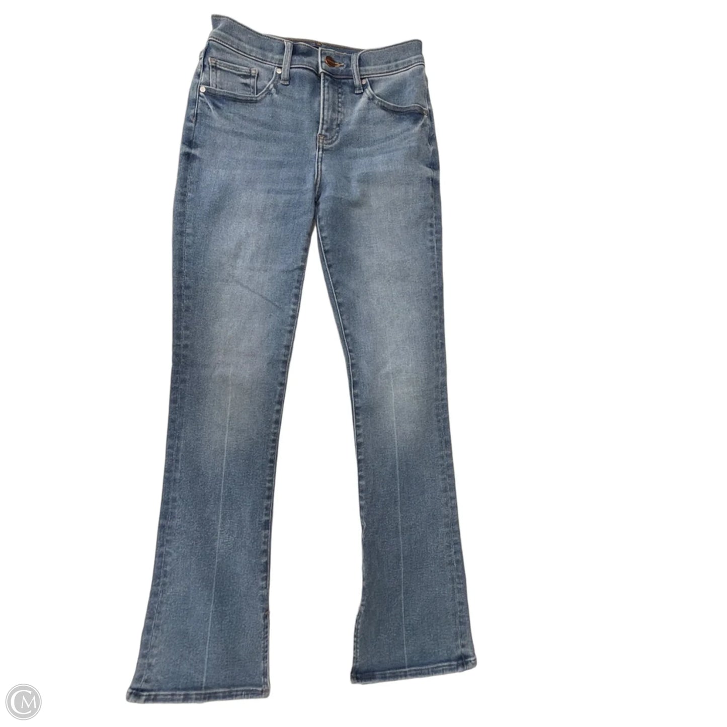 Jeans Straight By Express In Blue Denim, Size: 0