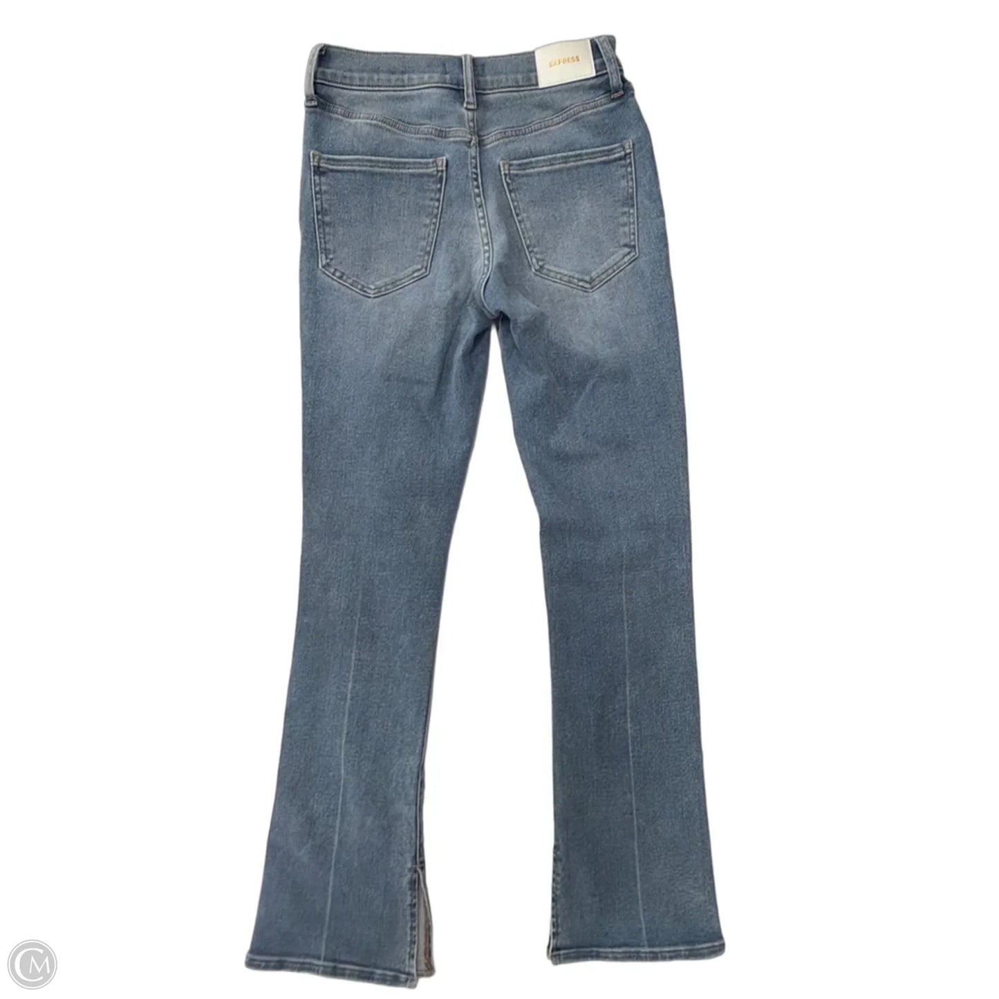 Jeans Straight By Express In Blue Denim, Size: 0