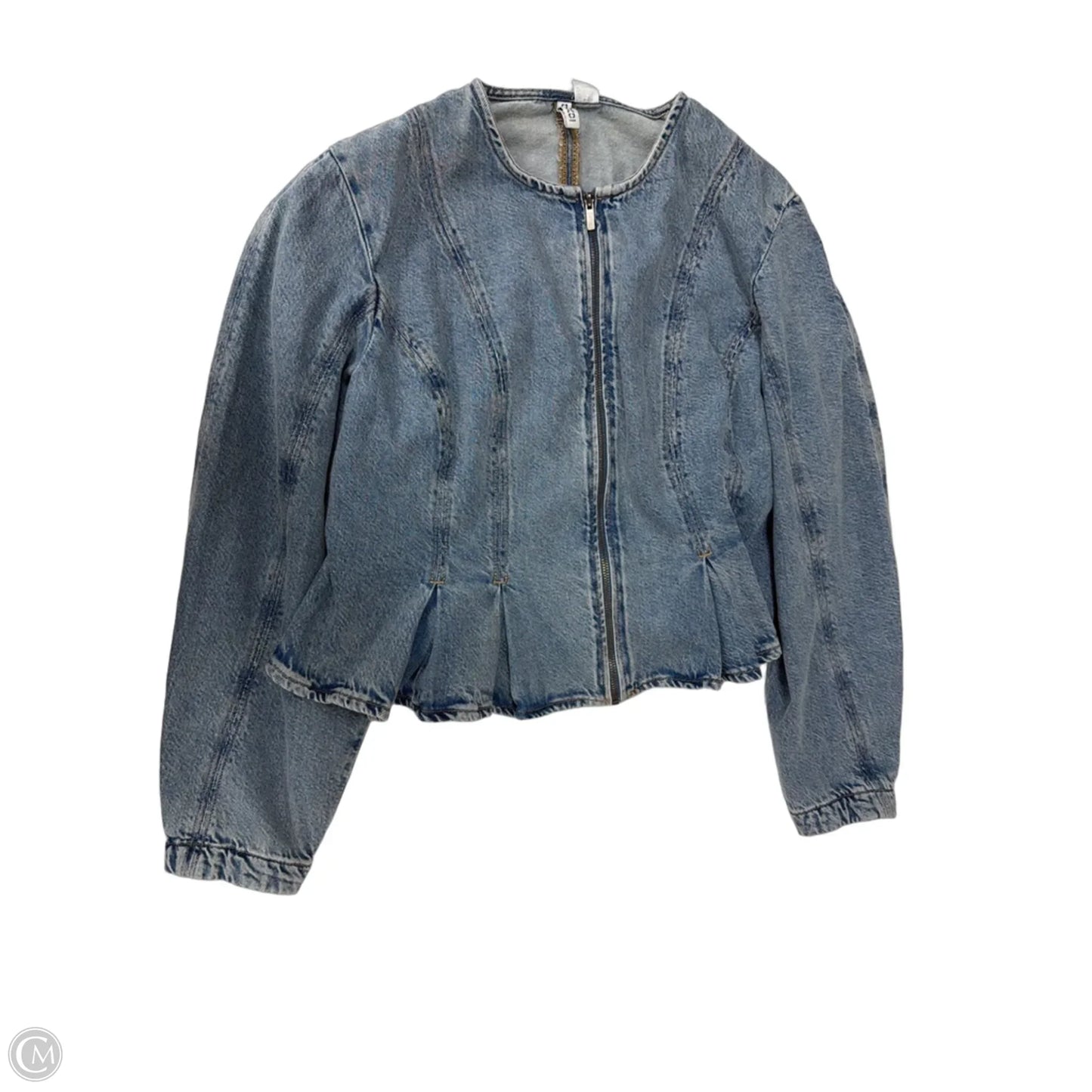 Jacket Denim By Divided In Blue Denim, Size: Xl