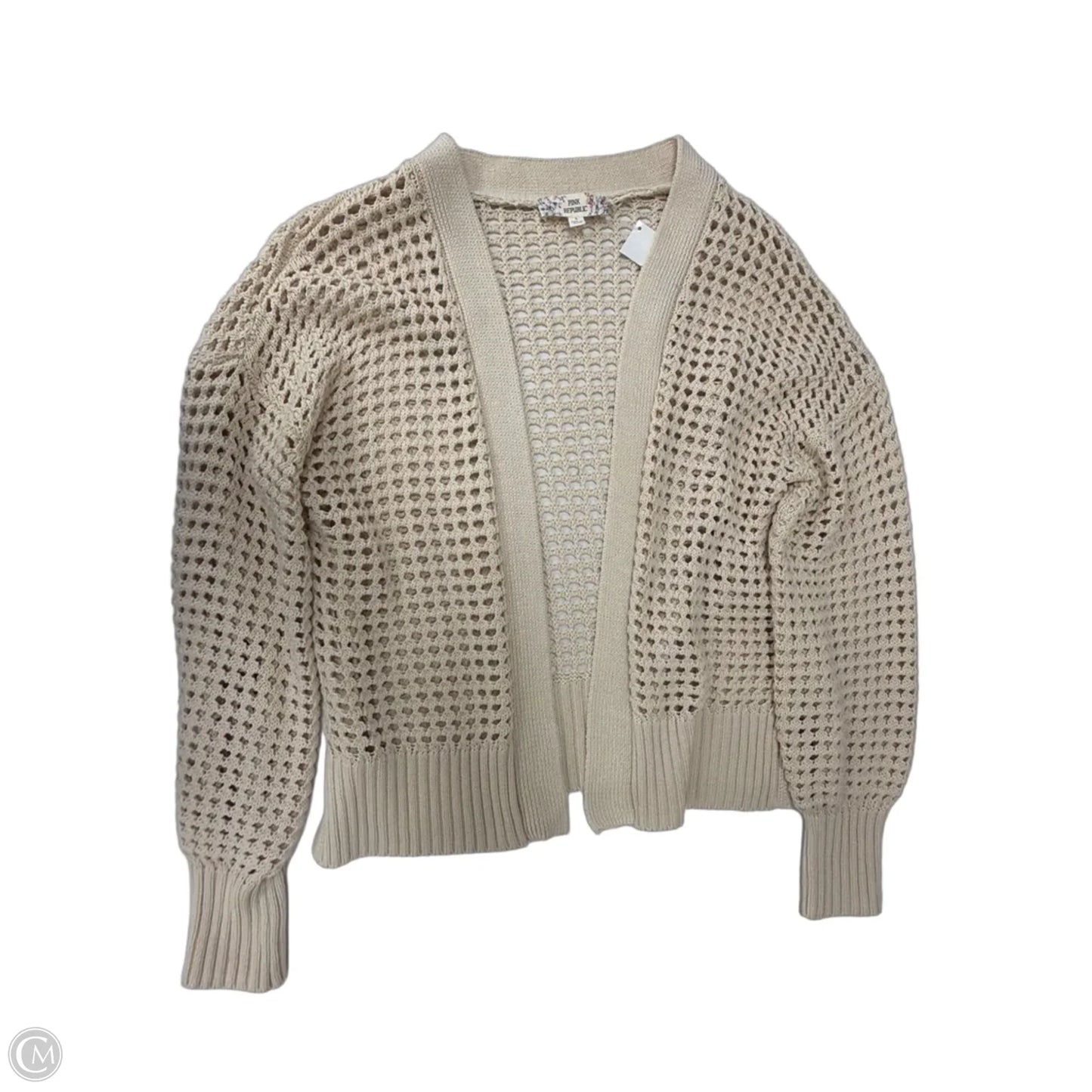 Cardigan By Pink Republic In Tan, Size: L
