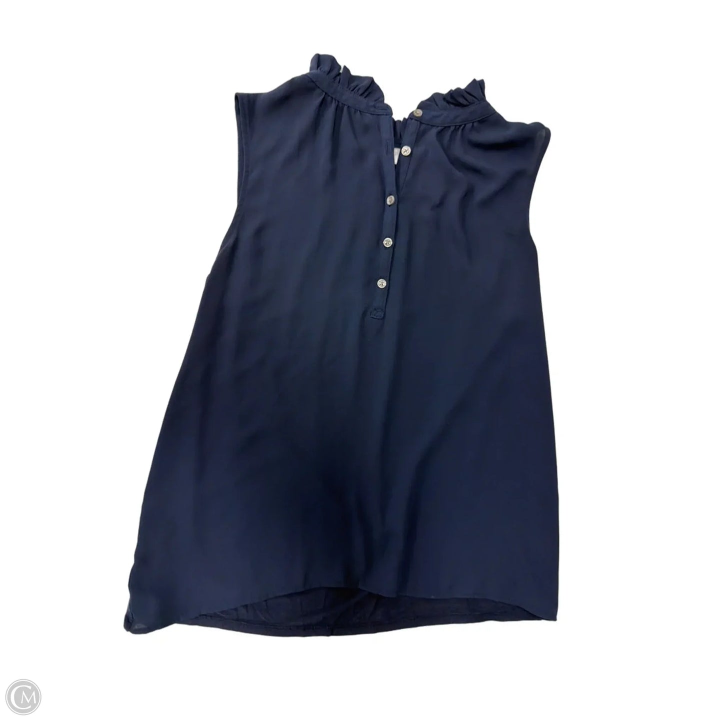 Top Sleeveless By Loft In Navy, Size: S