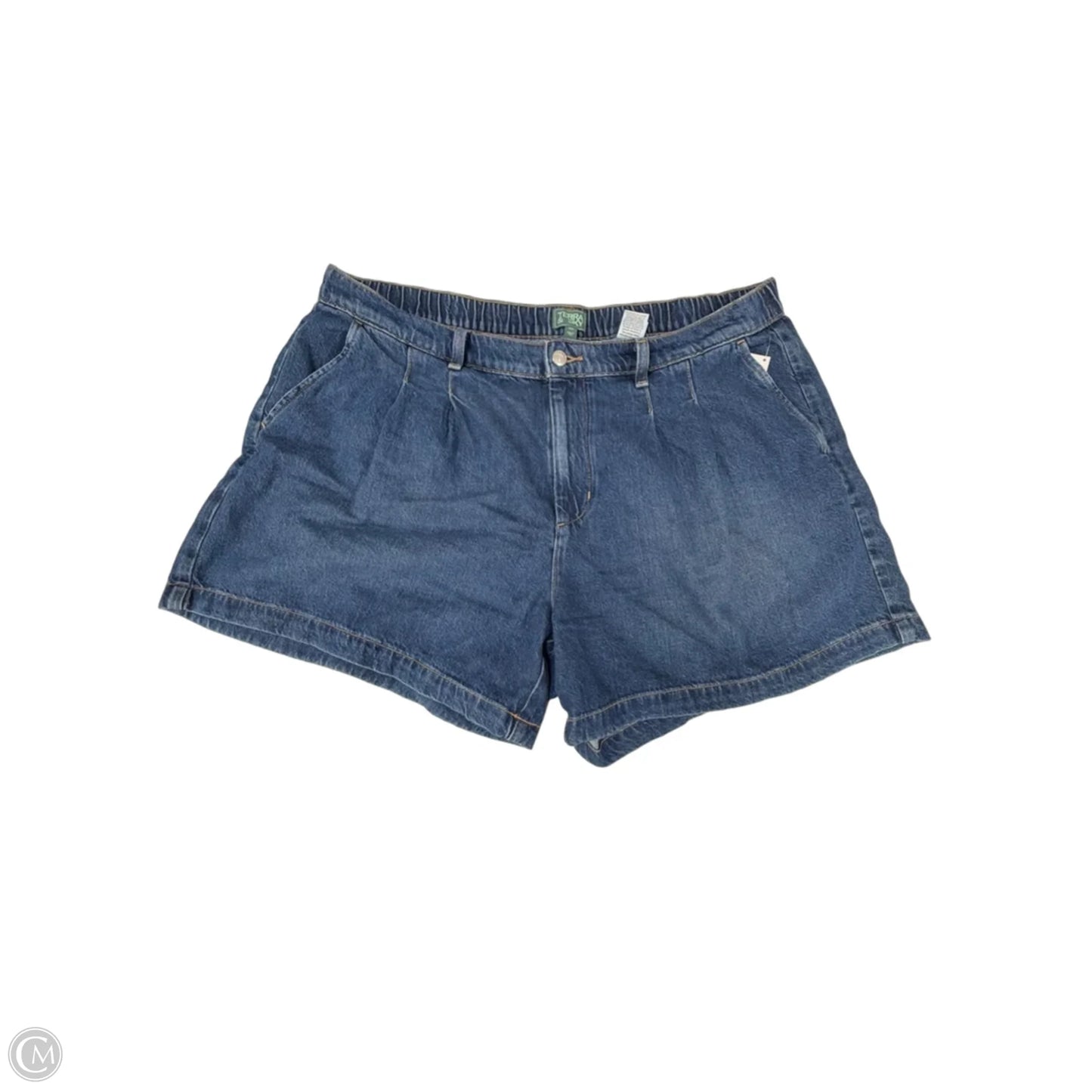 Shorts By Terra & Sky In Blue Denim, Size: 18
