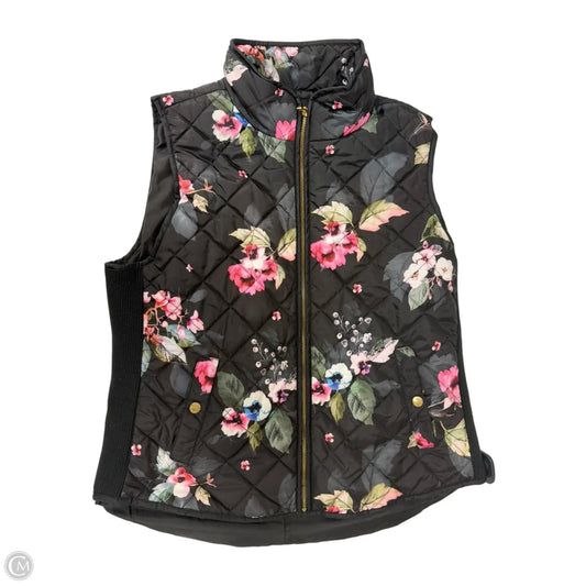 Vest Puffer & Quilted By Cynthia Rowley In Floral Print, Size: Xl