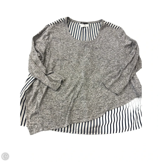 Top Long Sleeve By Lane Bryant In Grey, Size: 3x