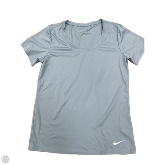 Athletic Top Short Sleeve By Nike Apparel In Blue, Size: M