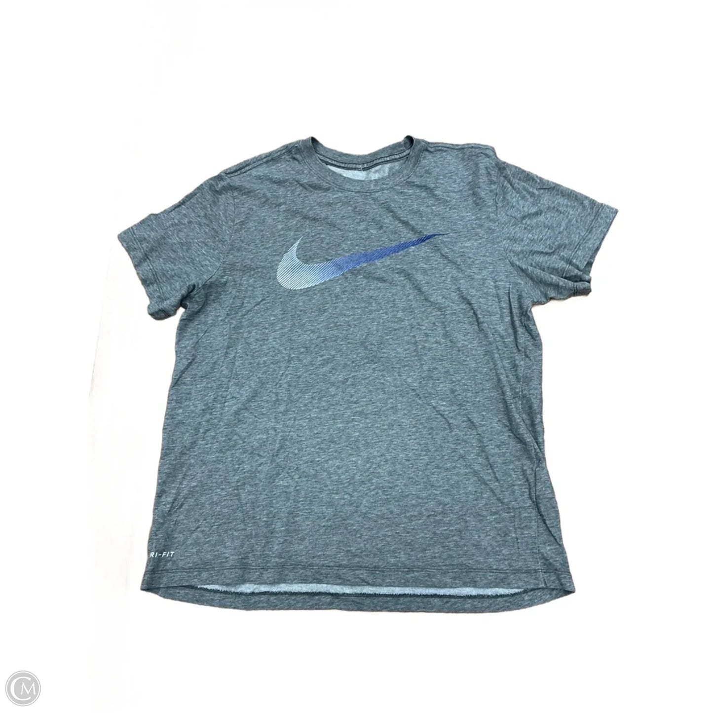 Top Short Sleeve By Nike Apparel In Grey, Size: L