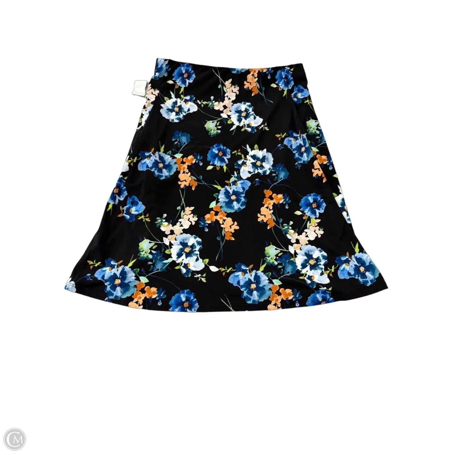Skirt Midi By Calvin Klein In Floral Print, Size: L