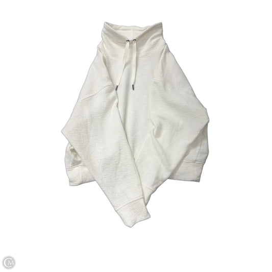 Athletic Top Long Sleeve Collar By Danskin In Cream, Size: S