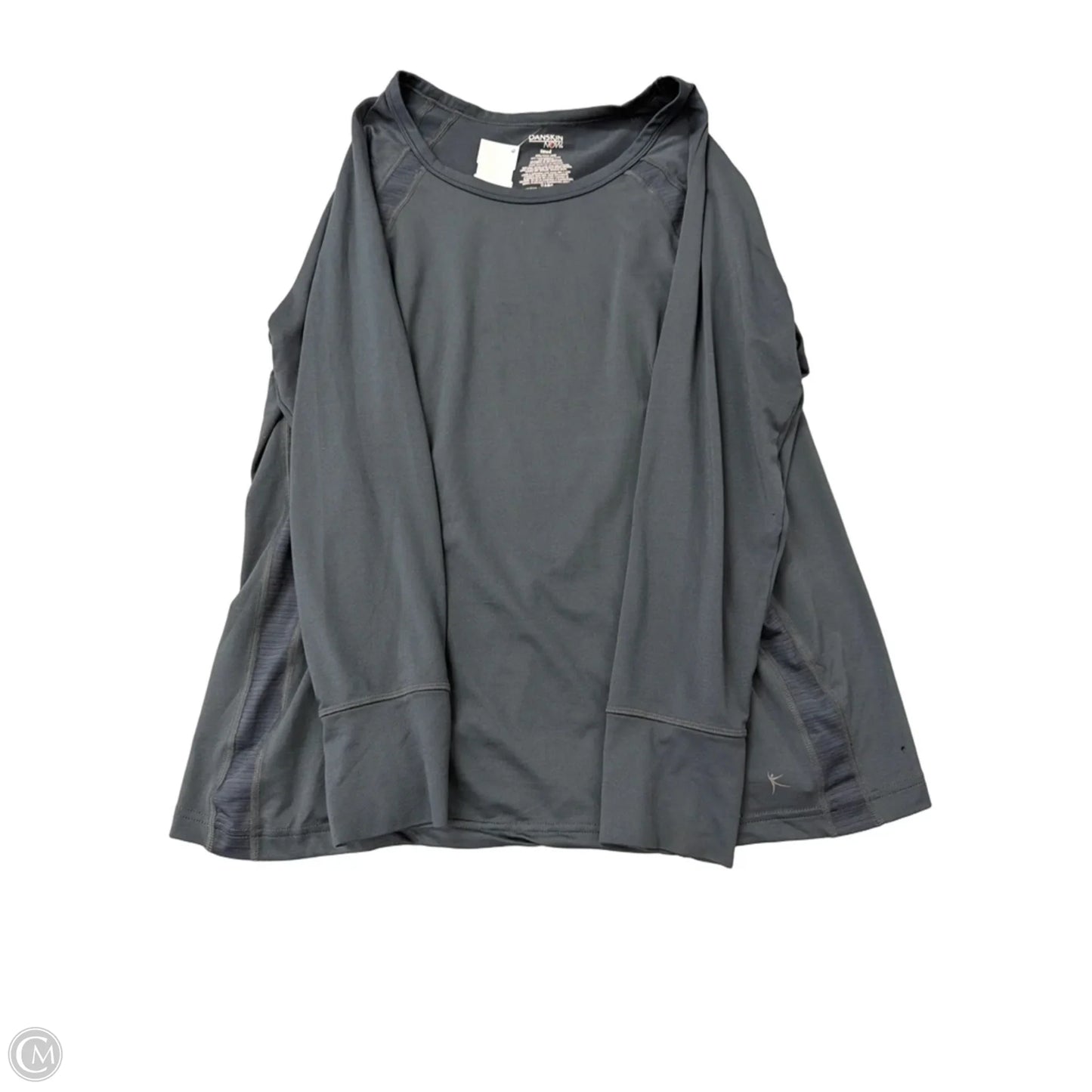 Athletic Top Long Sleeve Crewneck By Danskin In Green, Size: 1x