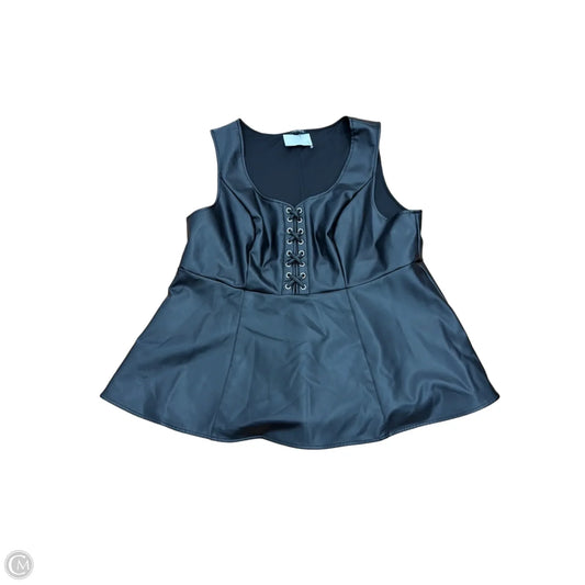 Top Sleeveless By Torrid In Black, Size: 2x