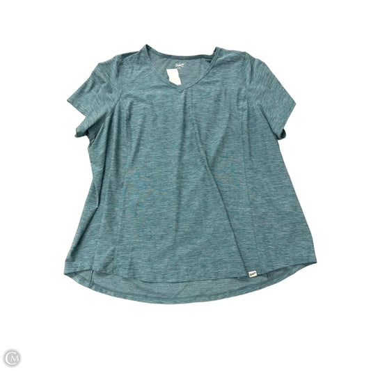 Athletic Top Short Sleeve By Duluth Trading In Teal, Size: 3x