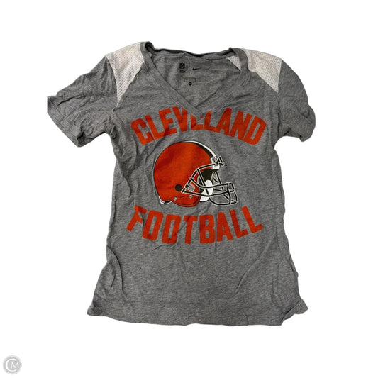 Top Short Sleeve By Nfl In Grey, Size: M