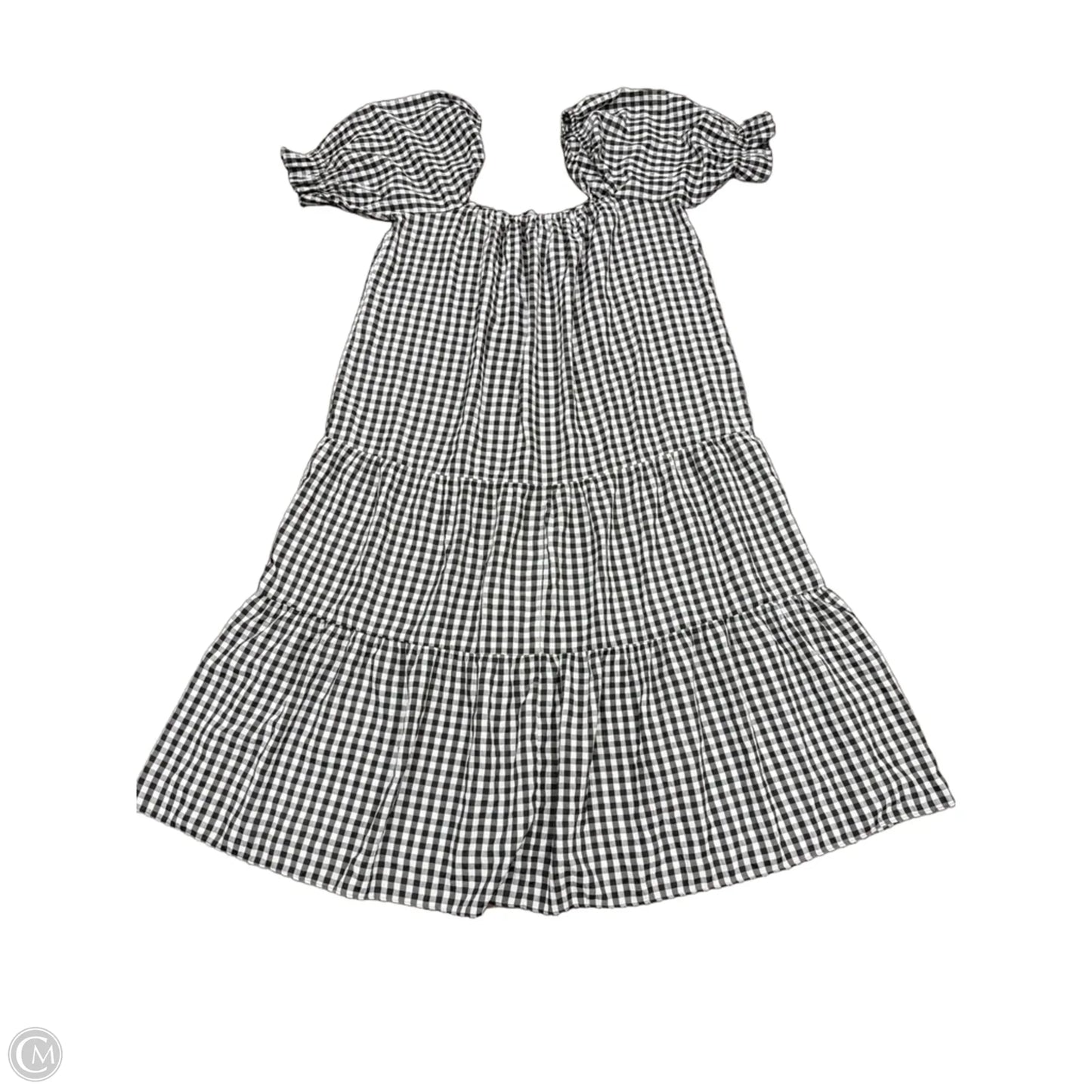 Dress Casual Maxi By Asos In Black & White, Size: 2x