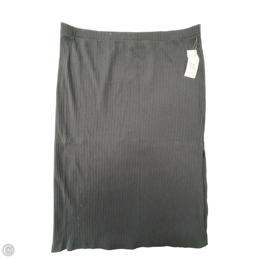 Skirt Midi By Time And Tru In Black, Size: 1x