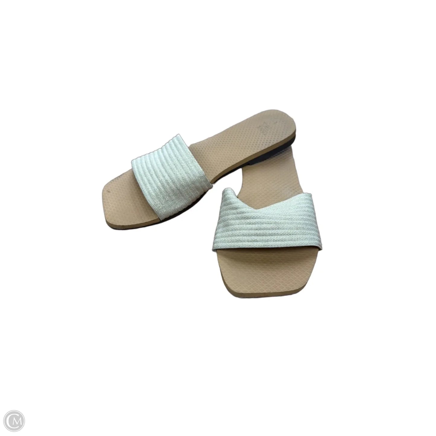 Sandals Flats By Time And Tru In Gold, Size: 7