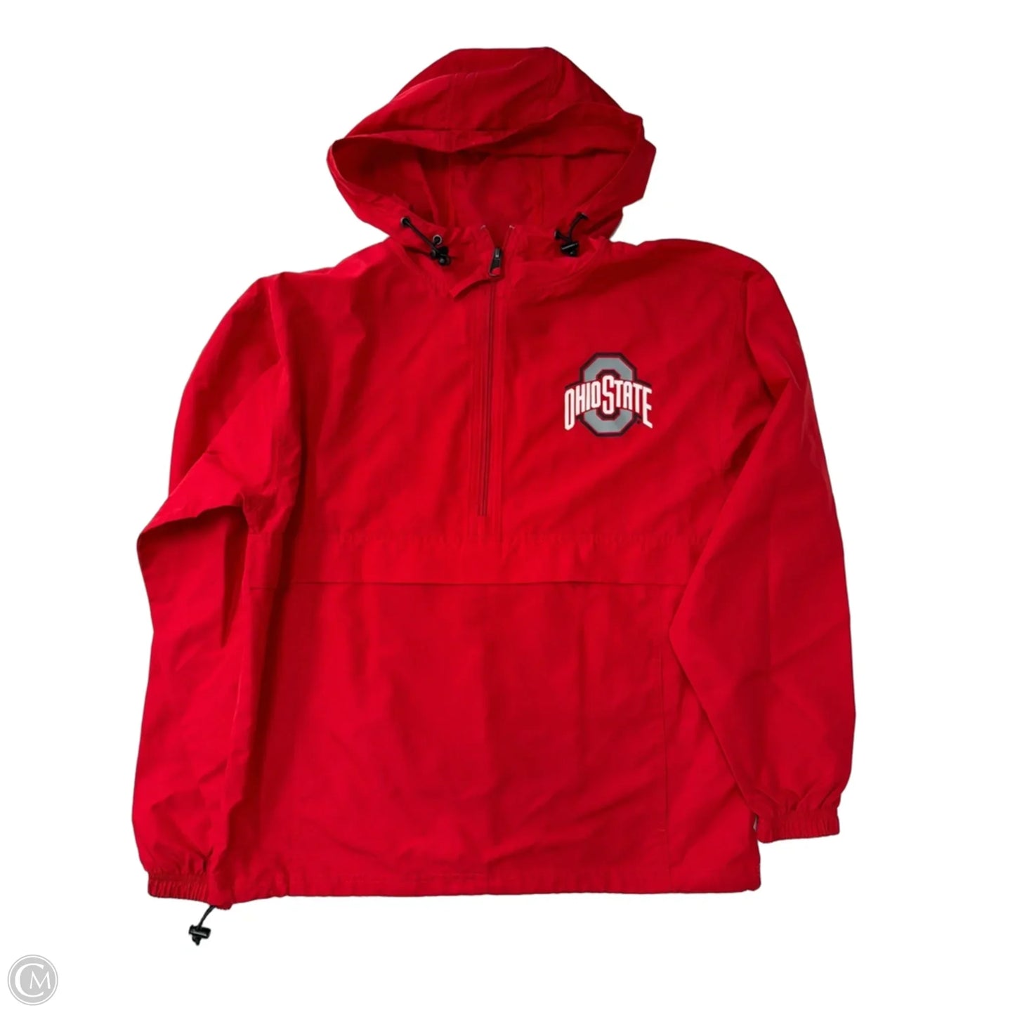 Athletic Top Long Sleeve Hoodie By Champion In Red, Size: S