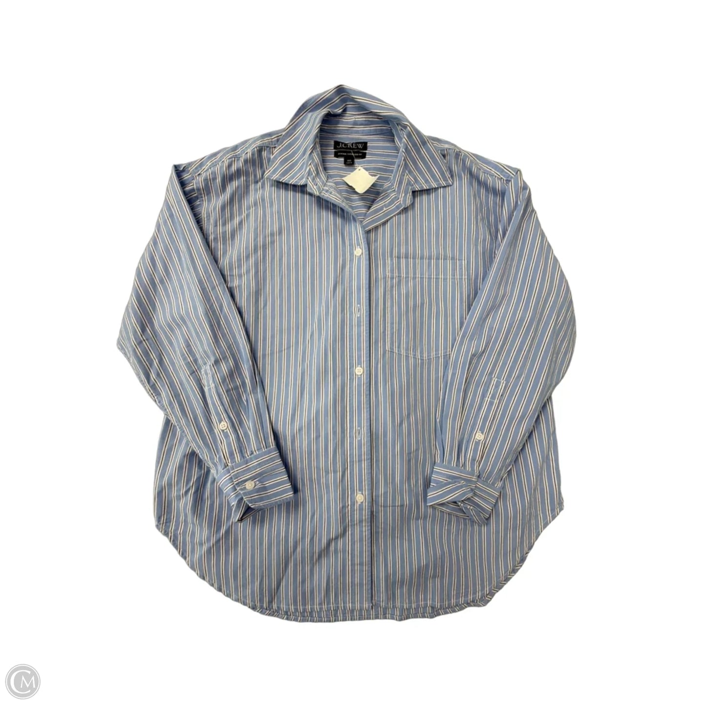 Top Long Sleeve By J. Crew In Striped Pattern, Size: Xxs