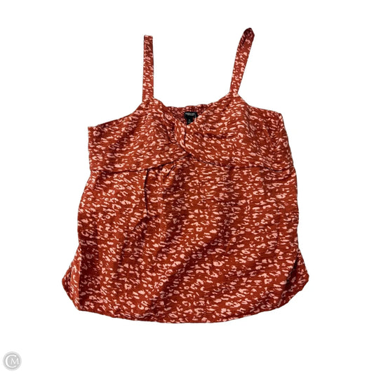 Tank Top By Simply Vera In Brown & Pink, Size: Xl