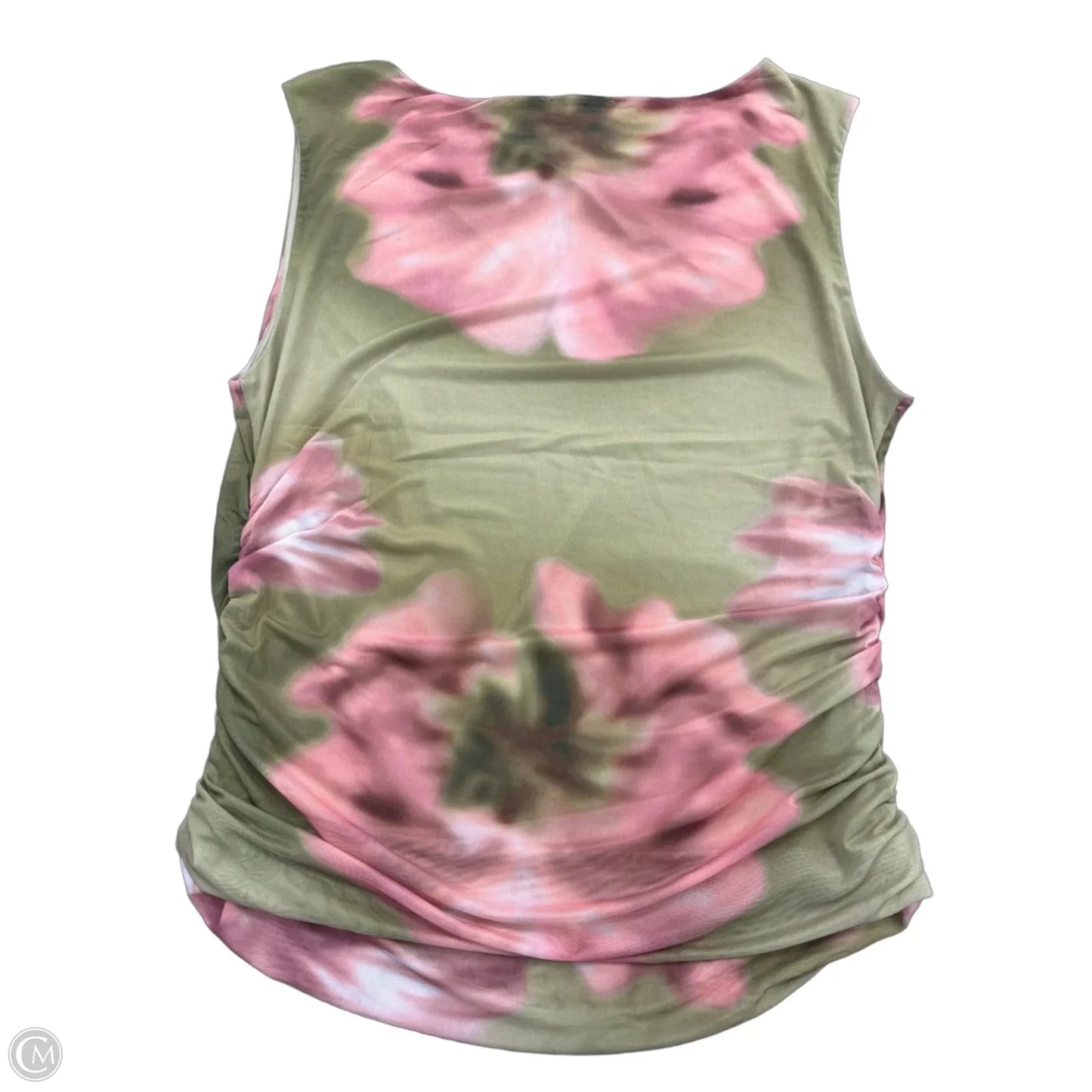 Top Sleeveless By Cupcakes And Cashmere In Floral Print, Size: 1x