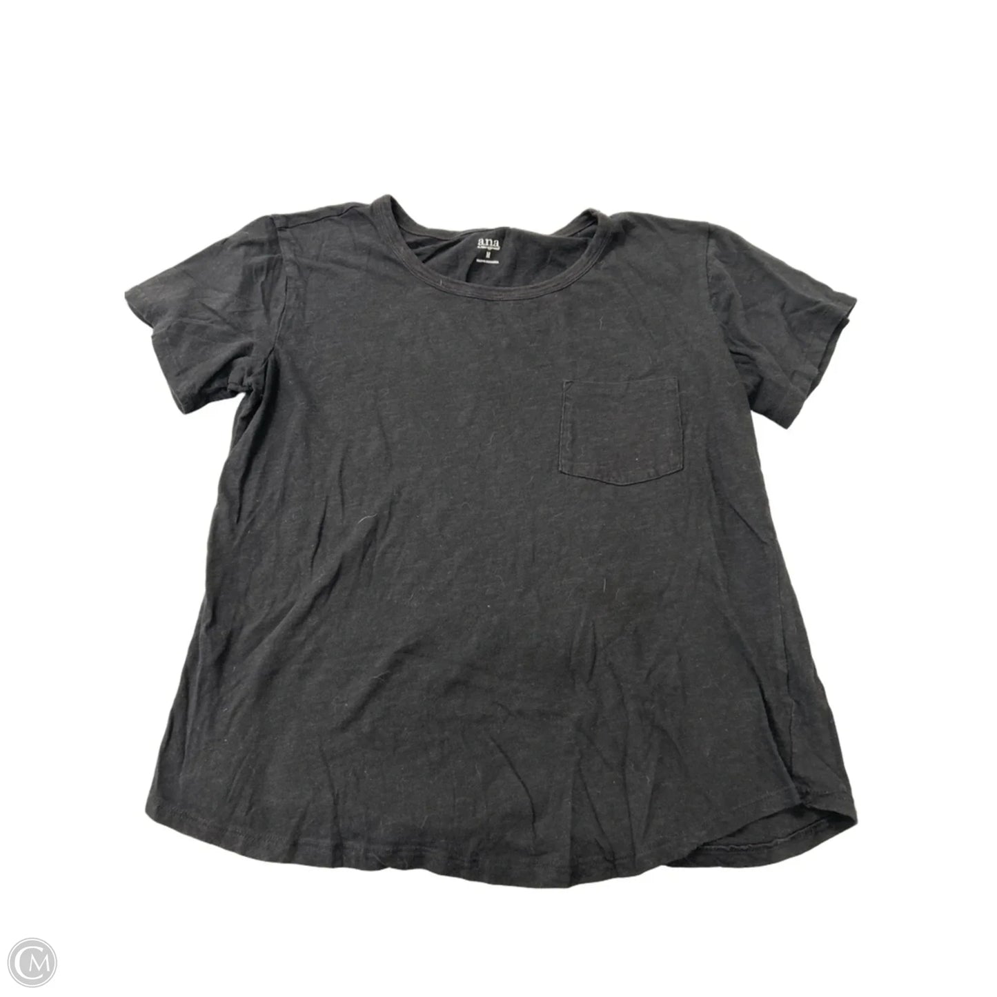 Top Short Sleeve Basic By Ana In Black, Size: M