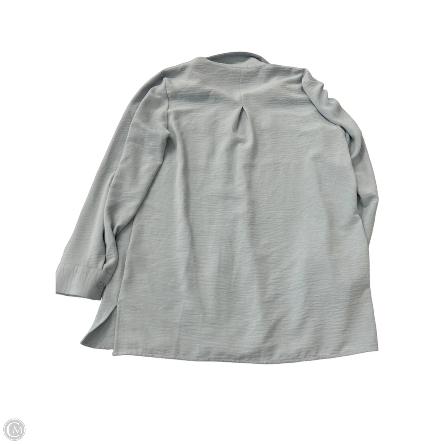 Top Long Sleeve By Hilary Radley In Blue, Size: M