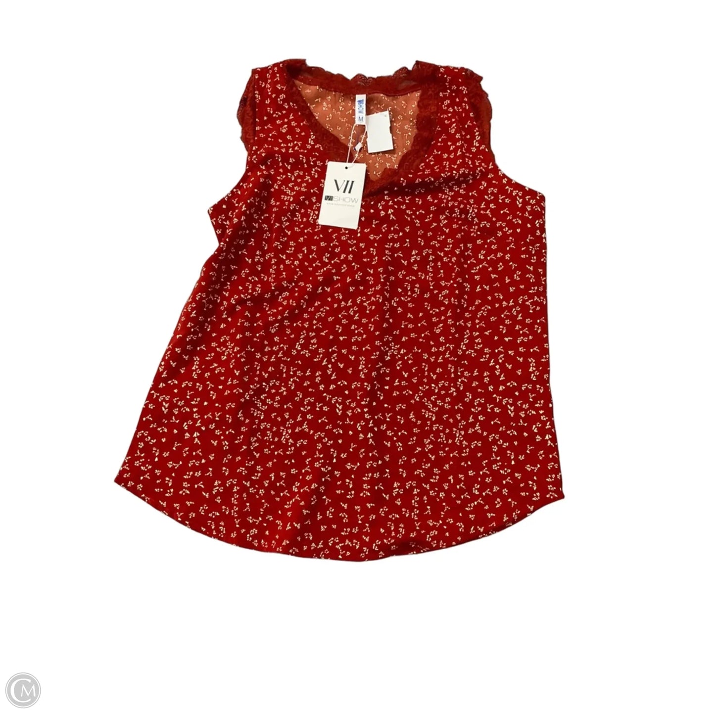 Top Sleeveless By Clothes Mentor In Orange, Size: M