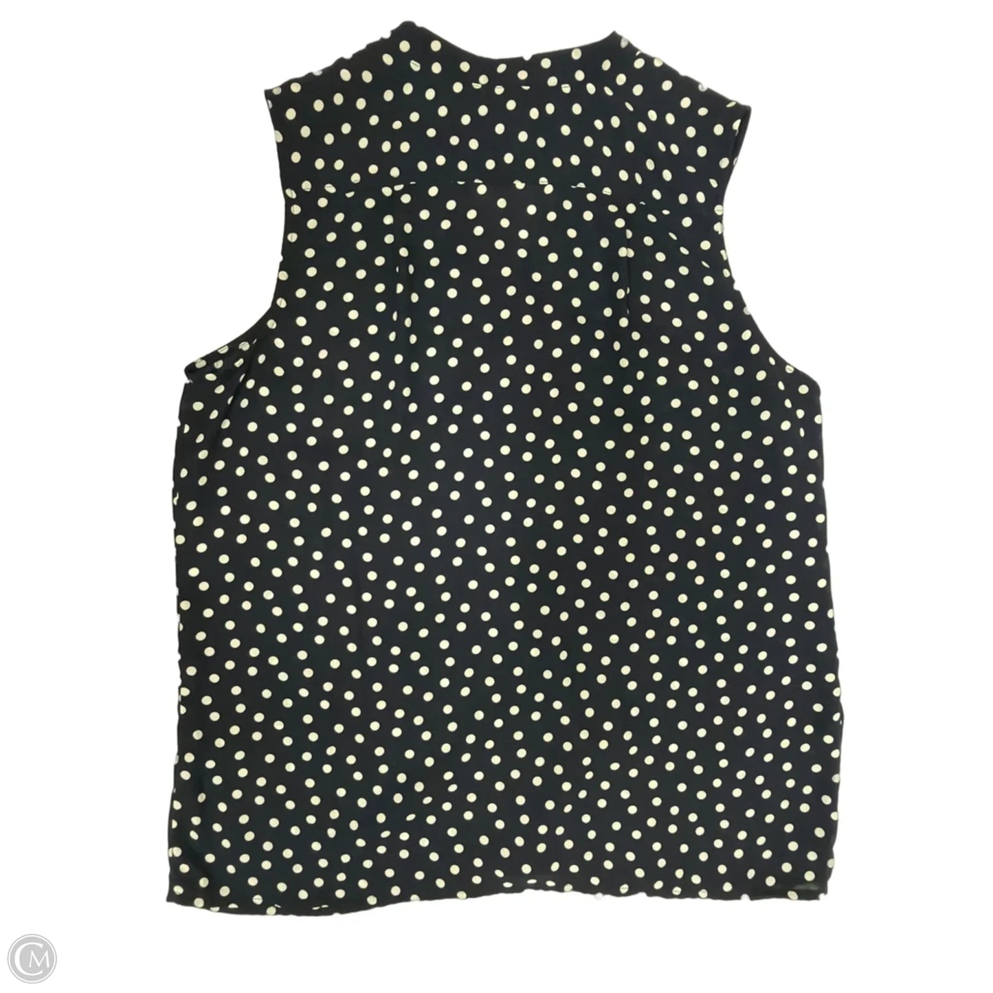 Top Sleeveless By Anne Klein In Polkadot Pattern, Size: L
