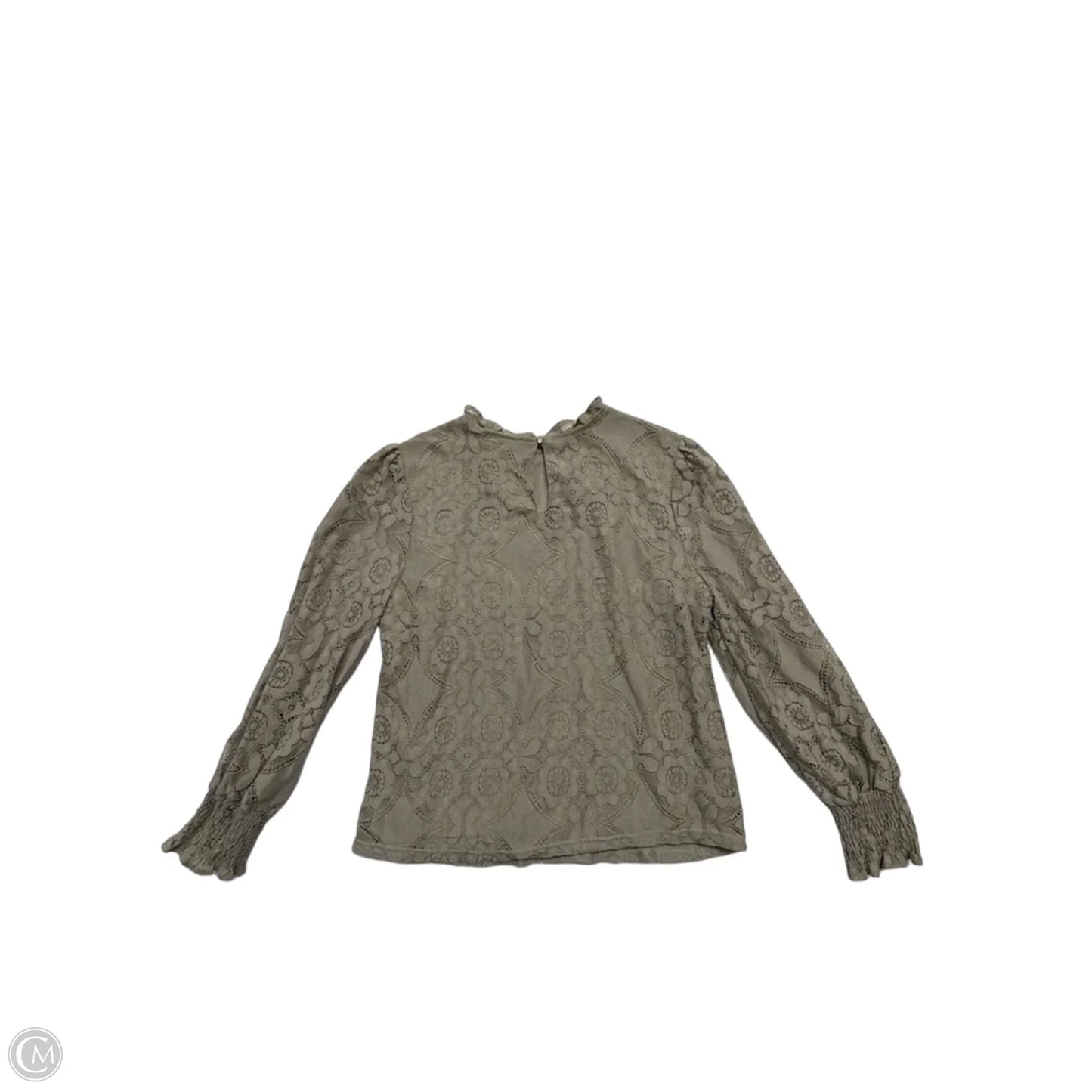 Top Long Sleeve By Ultra Pink In Grey, Size: L