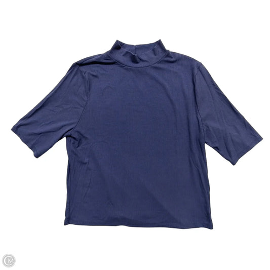 Top Short Sleeve By A New Day In Blue, Size: Xl